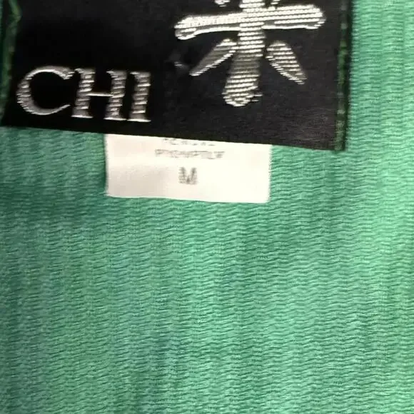 CHI Green Corduroy Vest Multicolor Trim – Size M - Picture 4 of 5